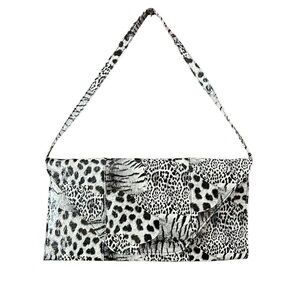 Cheetah Print Clutch with Shoulder Strap